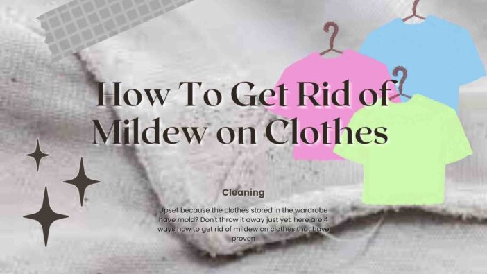 How To Get Rid of Mildew on Clothes