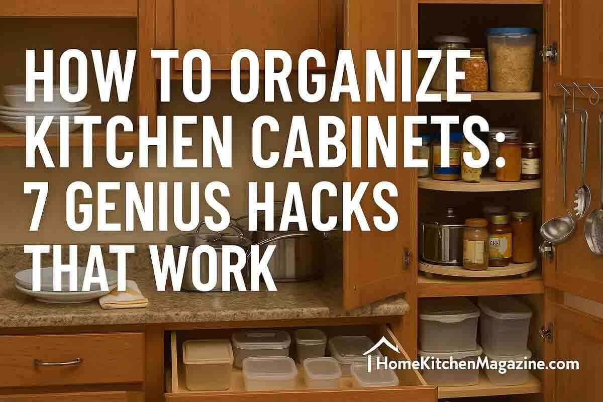 How To Organize Kitchen Cabinets: 7 Genius Hacks That Work » Home ...