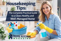 Housekeeping Tips: The Complete Practical Guide to a Clean, Healthy, and Well-Managed Home 🔷