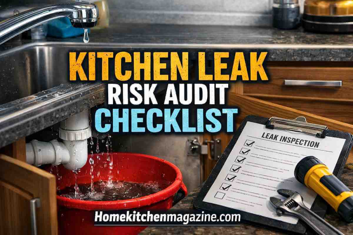 Kitchen Leak Risk Audit Checklist: 15 Hidden Failure Points To Inspect