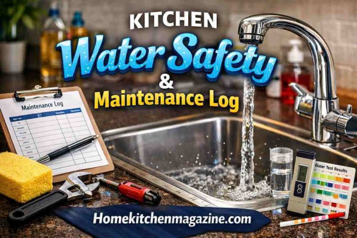 Kitchen Water Safety Maintenance Log