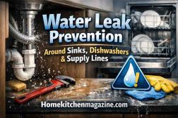 Water Leak Prevention Around Sinks, Dishwashers, and Supply Lines: The Quiet System That Protects Your Kitchen From Costly Damage ⚜️