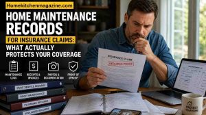 Home Maintenance Records for Insurance Claims