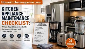Kitchen Appliance Maintenance Checklist: A Year-Round Preventive Guide for Longer Lifespan and Lower Repair Costs