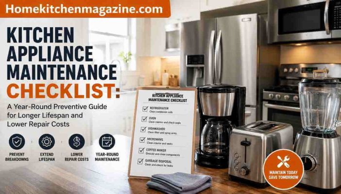 Kitchen Appliance Maintenance Checklist