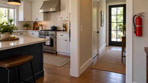 Where to place fire extinguishers in your home near a kitchen exit